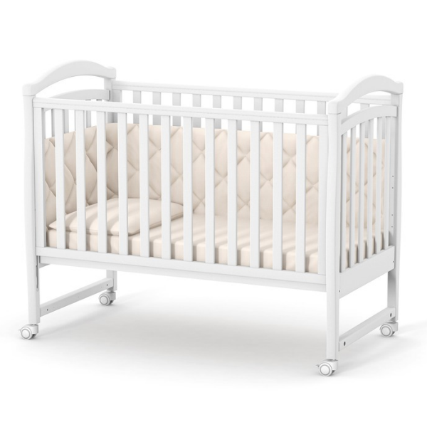 Dětská postýlka Rinbo Gekko Kids 120x60. Bílá
